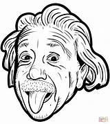 Einstein Lengua Famosi Fuera Sticking Inventor Menschen Ausmalbilder Supercoloring Lingua Fuori Erwachsene sketch template