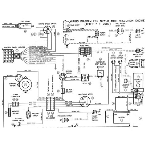 ccd wiring diagram  newer hp wisconsin engine
