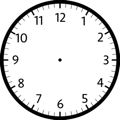 printable clock template matematik duvar saati saatler