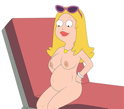 Rule 34 1girls Accurate Art Style American Dad Belly Big Belly Blonde