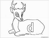 Letter Pages Case Coloring Alphabet Lower Deer Sheets sketch template