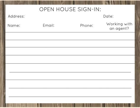 printable open house sign  sheet cuteconservative
