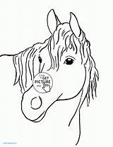 Head Horse Coloring Pages Printable Print Book Kids Animal Getdrawings Color Getcolorings sketch template