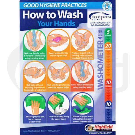 wash  hands posters catering equipment food safety direct