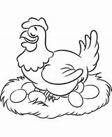 Hen Coloring Pages Print Eggs Topcoloringpages Chicken Nest Color Chicks Cartoon Egg Sheet Bird Sheets Getcolorings Happy Birds Her Children sketch template