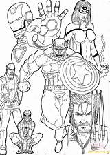 Vingadores Superhero Superhelden Malvorlagen Captan Carboncillo Araña Tela Coloringpagesonly sketch template