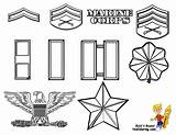 Marines Corp Ranks sketch template