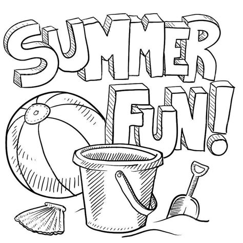 summer coloring pages   images  printable