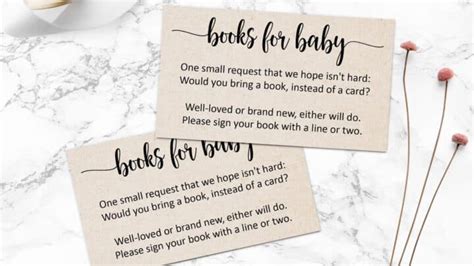 baby shower books   cards    wording
