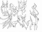 Coloring Eeveelutions Pages Four Ages Printable Coloringhome Via sketch template