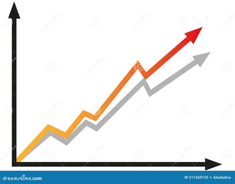 grafico  relatorio de aumento diagrama  aumento  progresso de ganho vetor ilustracao