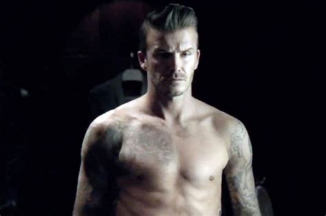 David Beckham Stripped And Shirtless Daily Star