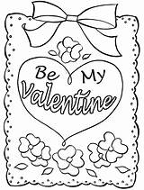 Coloring Valentine Valentines Card Pages Printable Cards Heart Print Happy Color Kids Sheets Colouring Sympathy Printables Book Getcolorings Fresh Getdrawings sketch template
