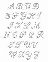 Alphabet Uppercase sketch template