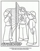 Scout Cub Citizenship Bobcat Banquet Webelos Law Coloringhome Dentistmitcham sketch template