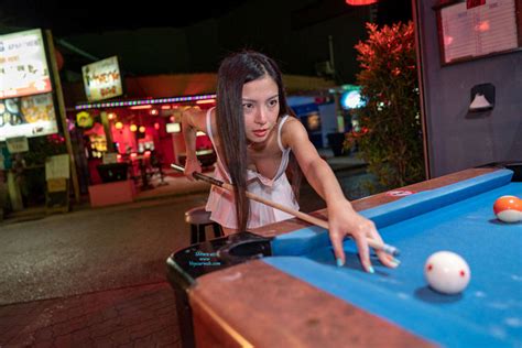 Relaxing And Playing Pool With No Bra Or Panties Preview