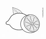 Lemon Coloring Drawing Pages Printable Kids Lemons Fruits Fruit Color Crafts Clipart Wedge Sheet Lime Arabic Colour Book Drawings ليمون sketch template