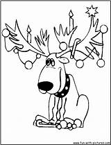Coloring Reindeer Rudolph Pages Wilma Clarice Christmas Popular Colouring Choose Board sketch template