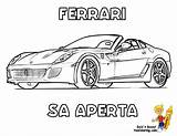 Ferrari Coloring Pages Workhorse Car sketch template