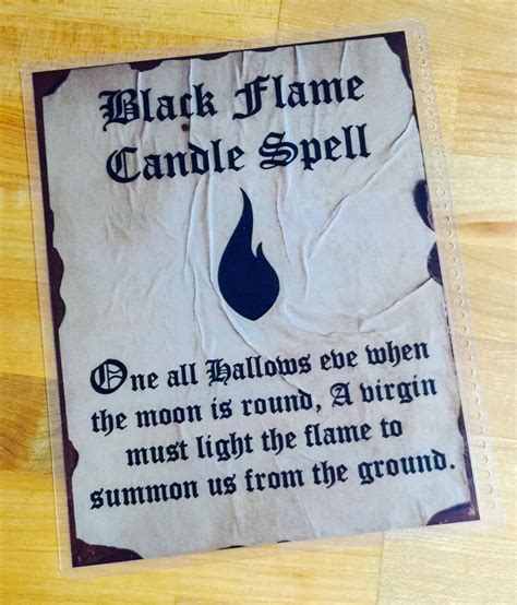 black flame candle spell printable printable templates