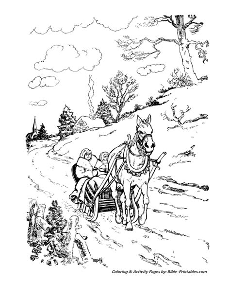 classic christmas coloring pages horse coloring pages christmas