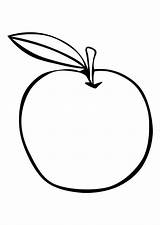 Apfel Malvorlage Ausdrucken sketch template