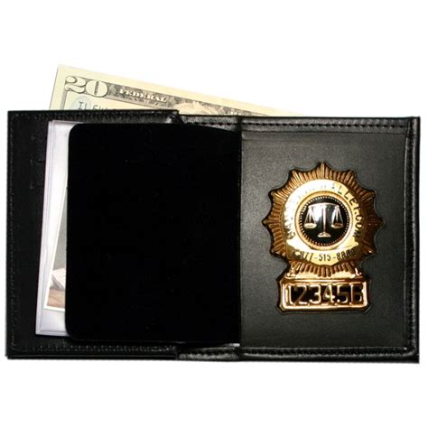 badge wallet  double id window  cc slots badge  wallet