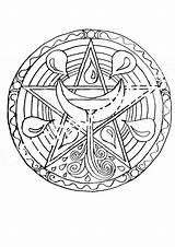 Coloring Wiccan Pages Printable Adults Pagan Getdrawings Getcolorings sketch template