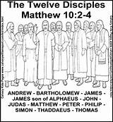 Disciples Apostles Twelve Designlooter Coloringhome sketch template