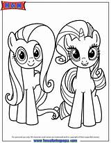 Coloring Pages Pony Little Fluttershy Rarity Twilight Sparkle Colouring Cartoon Applejack Printable Animal Draw Para Popular Hmcoloringpages Party Adult Library sketch template