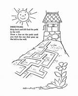 Jill Jack Nursery Coloring Rhymes Goose Mother Rhyme Bluebonkers Sheets Printable Pages Activities Popular Choose Board Tales sketch template