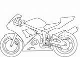 Coloring Bike Pages Motorbike Outline Colouring Yamaha Drawing Motorcycle R6 Dirt Street Printable Print Color Drawings Cartoon Forum Getdrawings Getcolorings sketch template