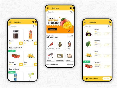 food delivery app ui uplabs