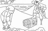Treasure Coloring Chest Pirate Pages Getcolorings sketch template