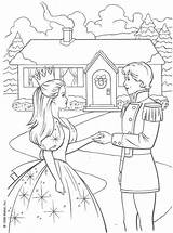 Barbie Coloring Christmas Pages Library Clipart sketch template