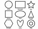 Shapes Coloring Pages Rectangle Preschool Basic Drawing Print Toddler Preschoolers Simple Printable Square Shape Toddlers Color Getcolorings Getdrawings Printables Worksheets sketch template