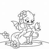 Dragon Coloring Pages Kids Baby Dragons Windows sketch template