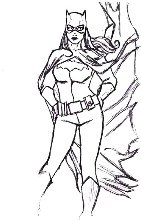 awesome batgirl coloring pages  place  color