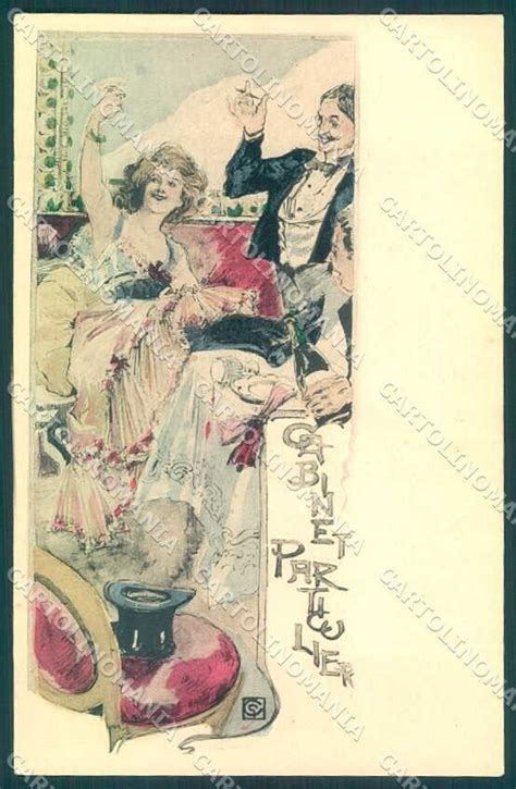 artist signed conrad lady toasting art nouveau cabinet particulier pc vk topics fine