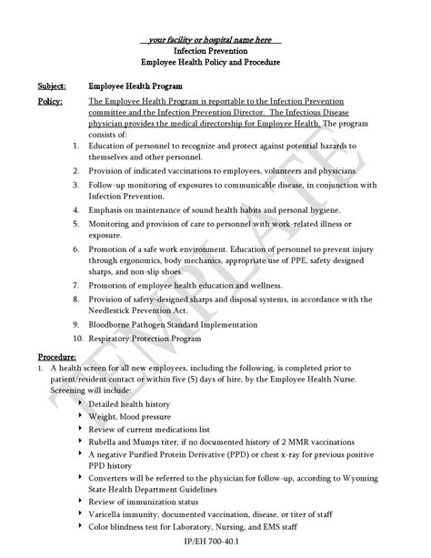 policy  procedure templates manuals templatelab