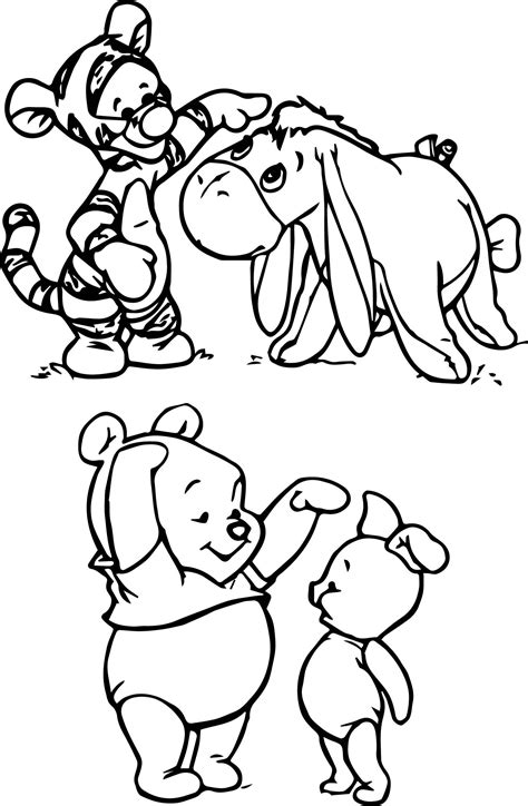 baby winnie  pooh characters coloring pages fall coloring pages