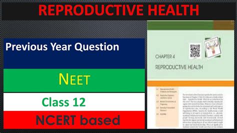 reproductive health class 12 previous year question neet2021 youtube