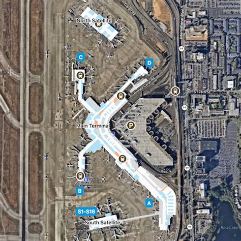 seattle tacoma airport map guide  seas terminals