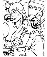 Coloring Leia Princess Pages Popular sketch template