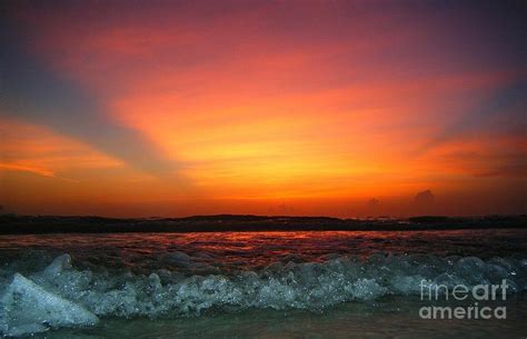 sunset shoreline photograph  tiffany stalker pixels