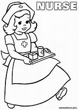 Nurse Coloring Pages Sheet Colorings Print Coloringway sketch template