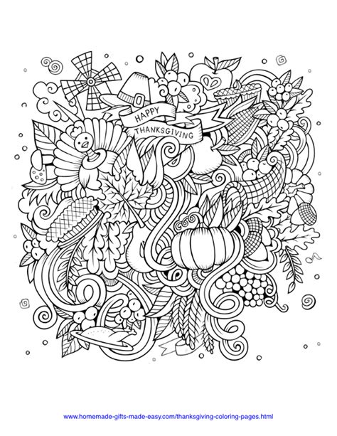thanksgiving coloring pages  kids adults  printables