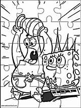 Printable Puzzles Spongebob Kids Activities Cut Jigsaw Choose Board sketch template