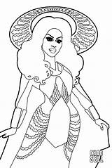 Coloring Pages Rupauls Drag Race sketch template