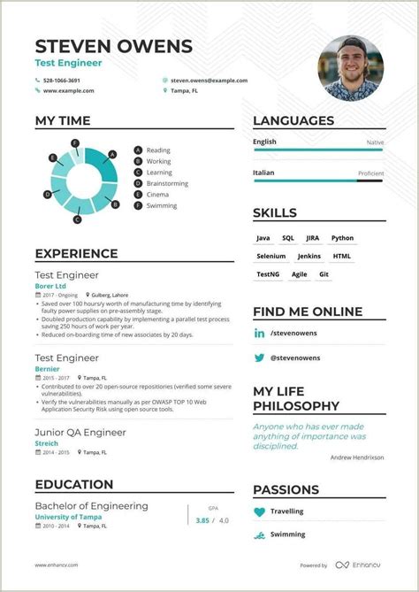 qa engineer resume samples  resume  gallery